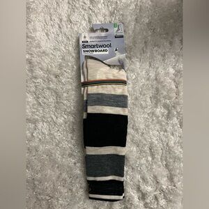 Smartwool Women’s Snowboard Socks - Cream, Black, and Gray
